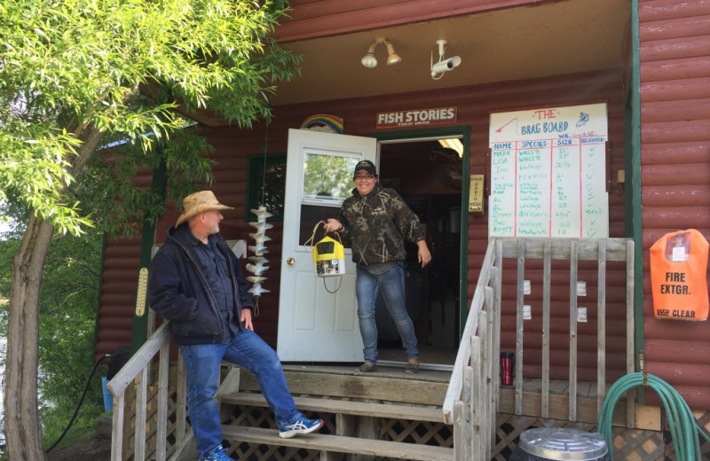 Bait shop at Rainbow Point Lodge.