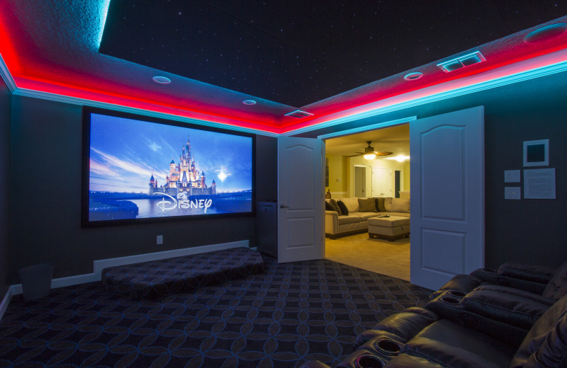 Rental theater at Tropical Escape Vacation Homes.