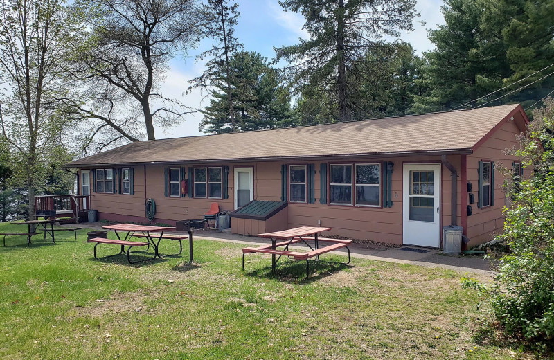 Exterior view of Watersmeet Resort.