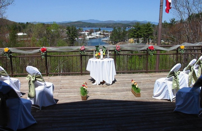 Wedding ceremony at Summit Resort.