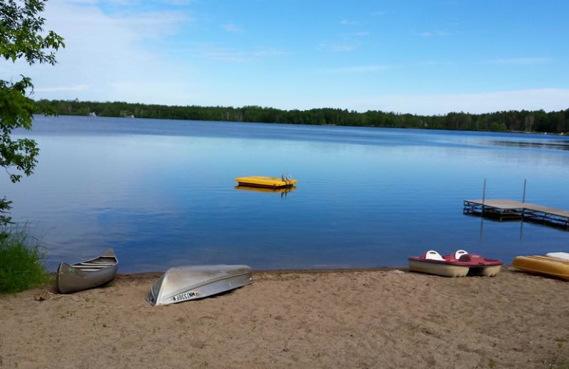 The beach at Birch Bay Resort.