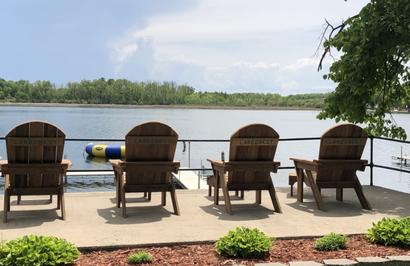 Patio at Lakecrest Resort.