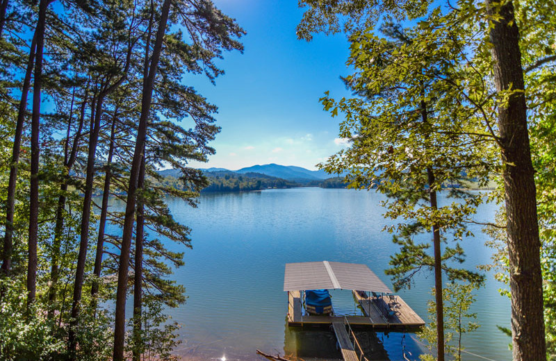 Rental dock at Little Bear Rentals.