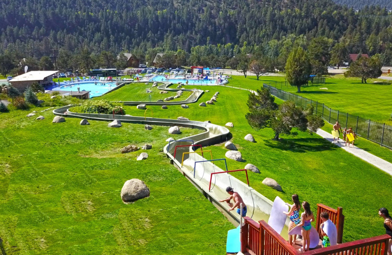 Water slide at Mt. Princeton Hot Springs Resort.