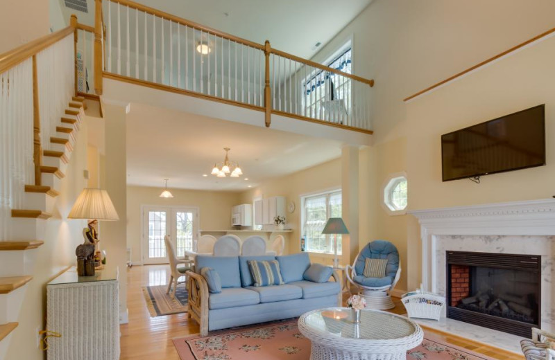 Rental living room at Vacasa Ocean City.