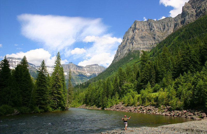 Fishing near Good Medicine Lodge.