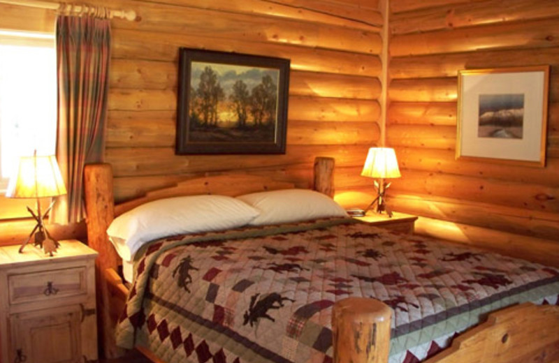 Guest bedroom at The Lodge at Palisades Creek.