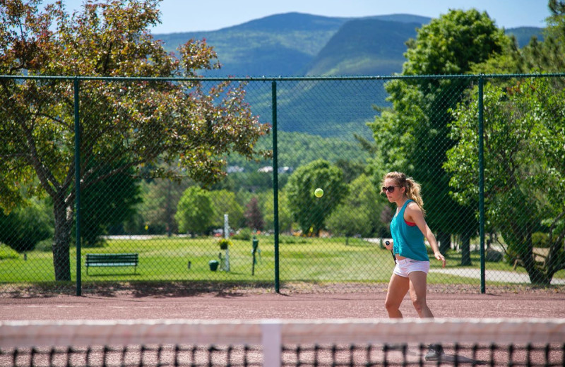 Tennis court at Waterville Valley.