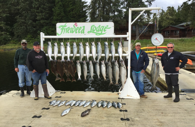 Fishing at The Fireweed Lodge.