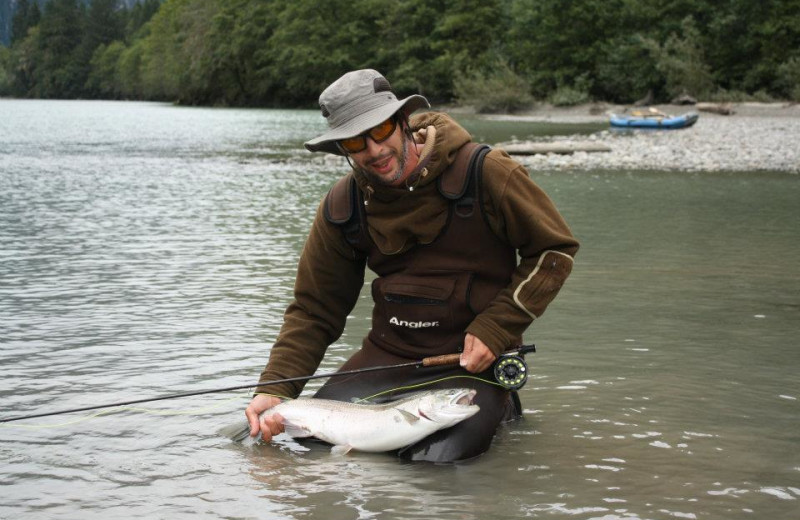 Fishing at Blackfish Lodge.