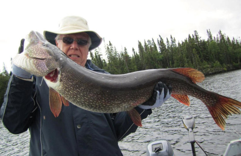 Fishing at Bay Wolf Camp.