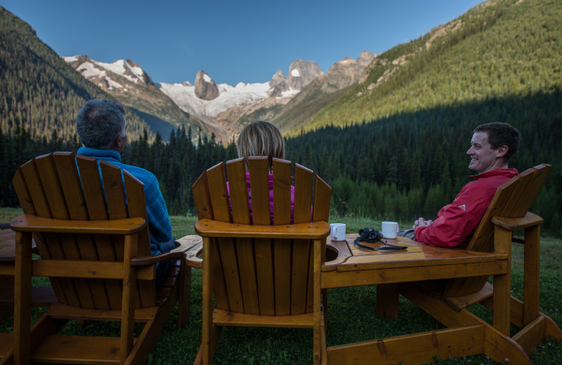 Porch at CMH Bugaboos Lodge.