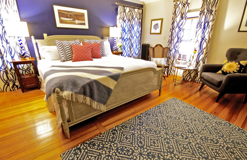 Guest room at The Lindsey Hotel.