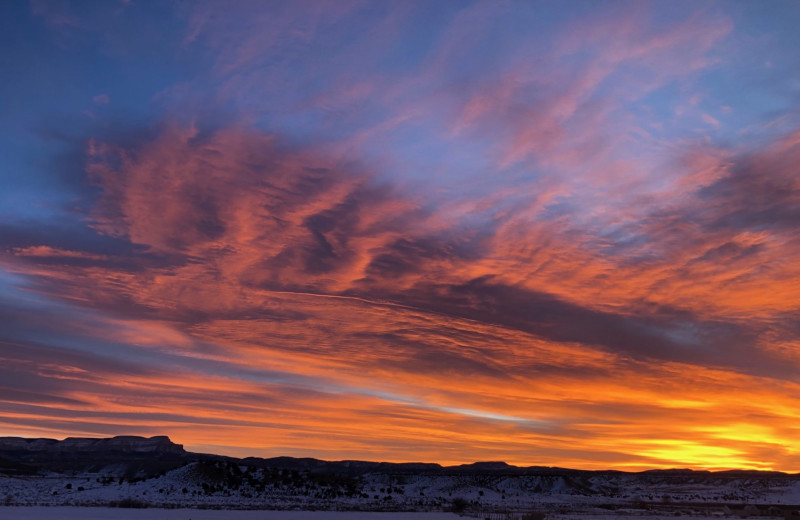 Sunset at Stone Canyon Inn.