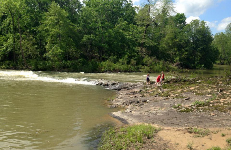 River at Crooked River Cabins.