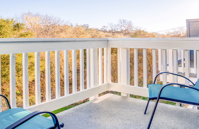 Guest balcony at Creekside Inn.