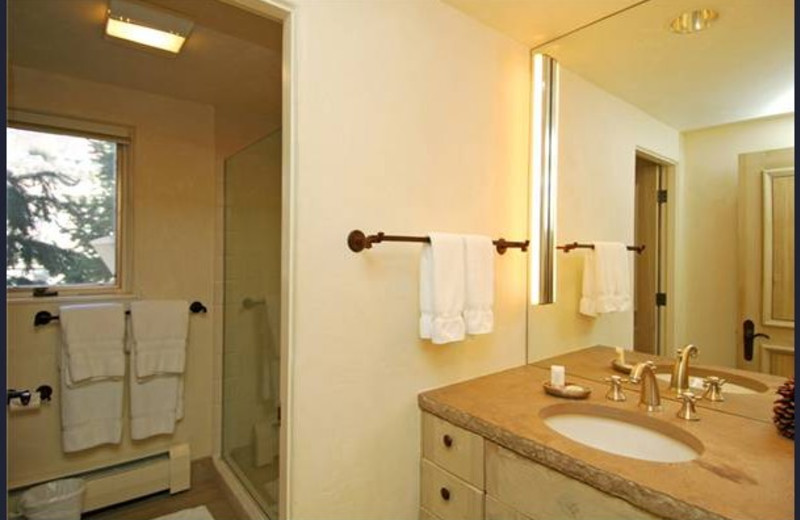 Rental bathroom at Frias Properties of Aspen - Red Mountain Retreat.