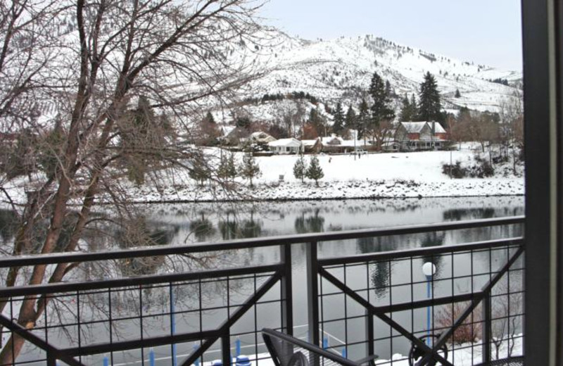 Balcony view at Lake View Hotel.