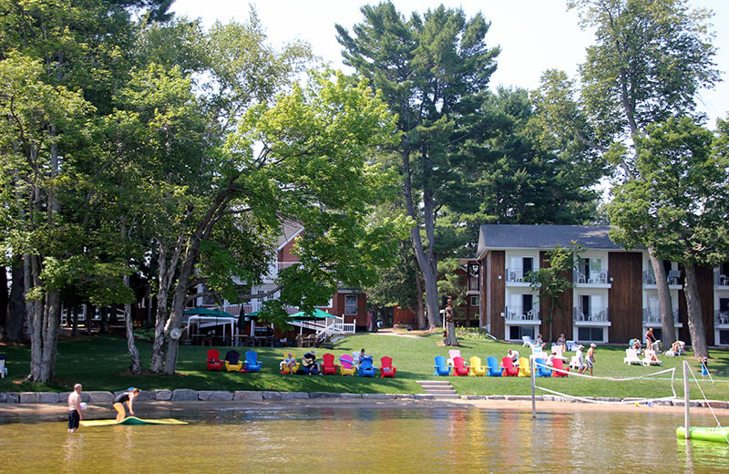 Beach view at Shamrock Lodge.