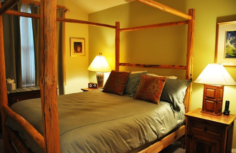 Vacation rental bedroom at SilverStar Luxury Properties.