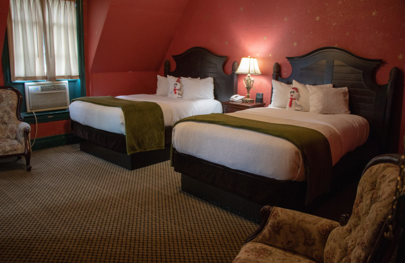Guest room at 1886 Crescent Hotel & Spa.