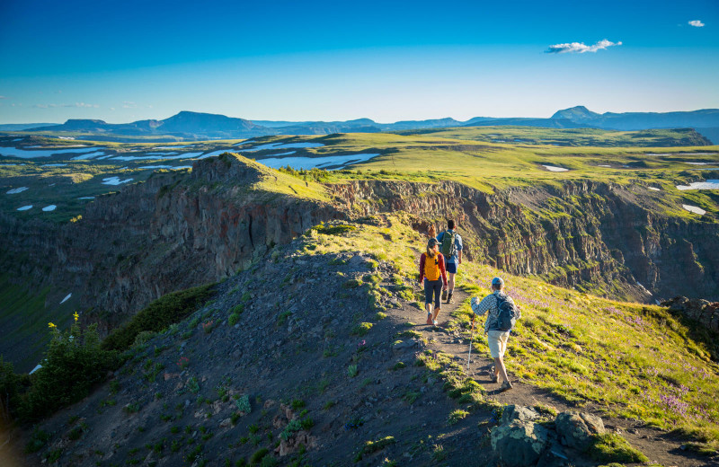 Mountain hiking at Nomadness Rentals.