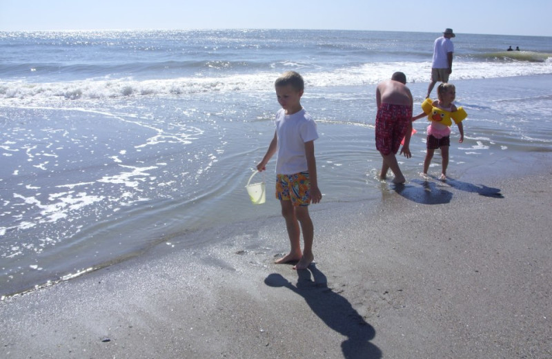 Kids On Beach at Holiday Sands Resort