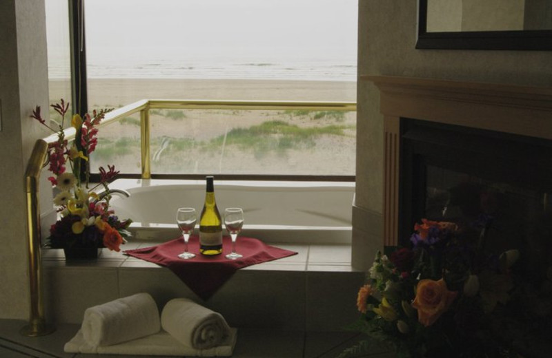 Romantic dinner at Ocean View Resort.
