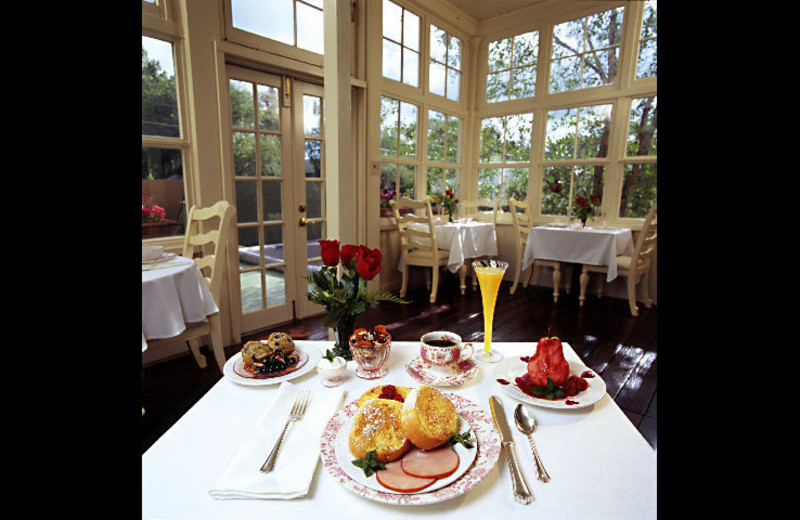 Dining at England House.
