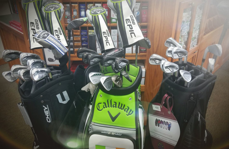 Golf shop at The Lodge at Lykens Valley.