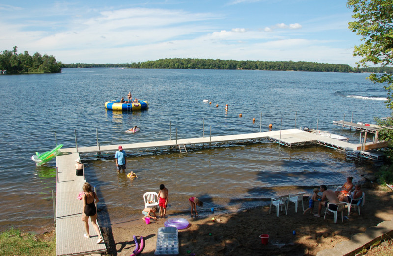 Beach at Woodland Beach Resort.