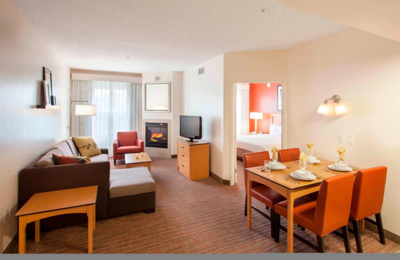 Guest room at Residence Inn Phoenix Goodyear.