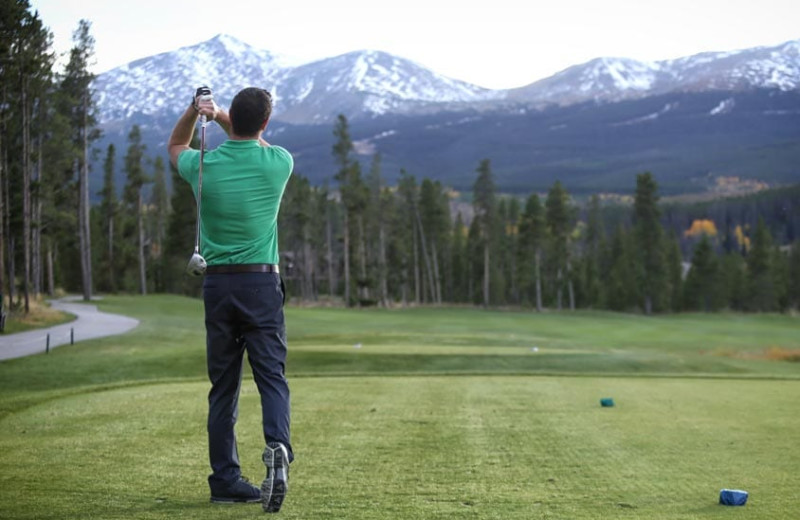 Golf near Grand Timber Lodge.