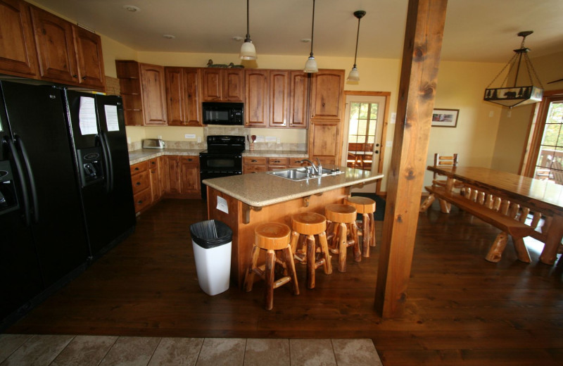 Guest kitchen at White Birch Resort.