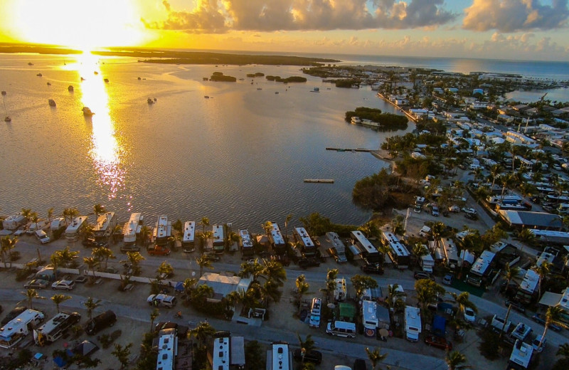 Aerial view of Boyd's Key West Campground Inc.