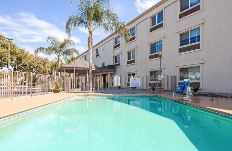 Outdoor pool at Holiday Inn Express 