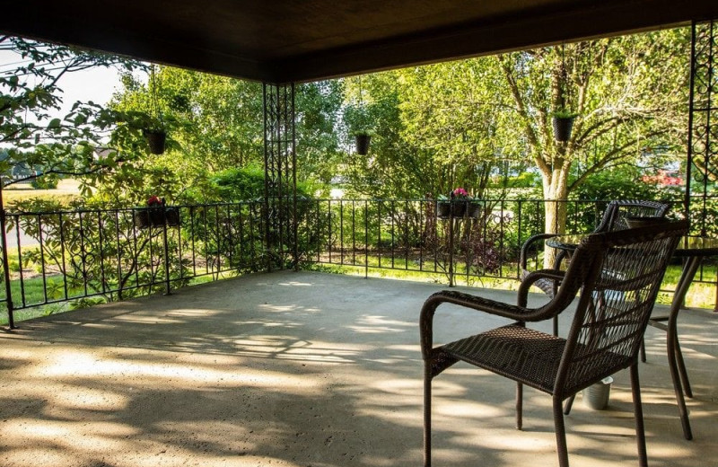 Patio at Hocking Hills Inn.