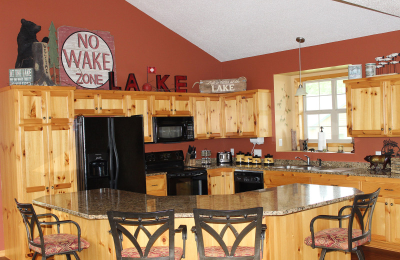 Guest kitchen at Big Sandy Lodge & Resort.