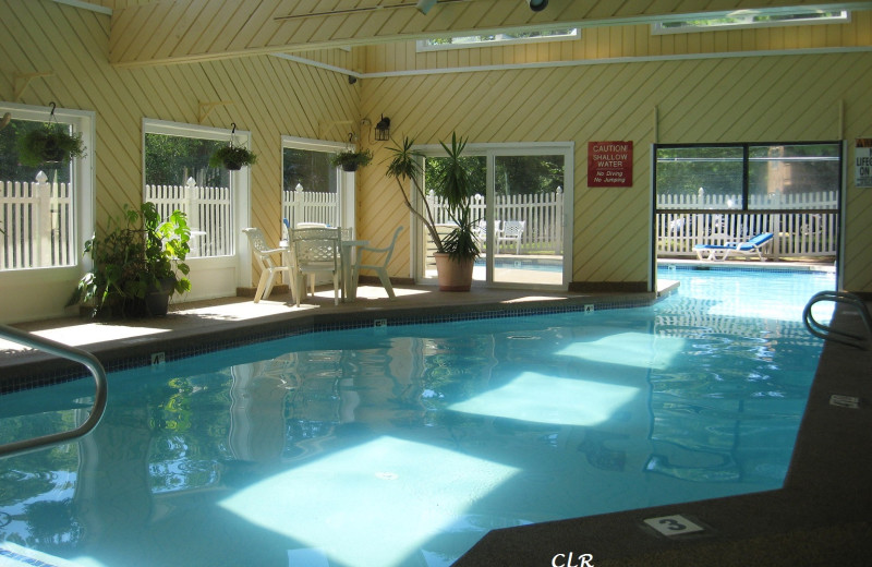 Indoor pool at Cathedral Ledge Resort.