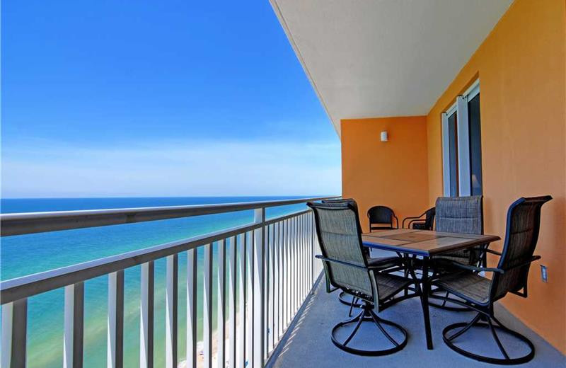 Guest balcony at Splash Resort.