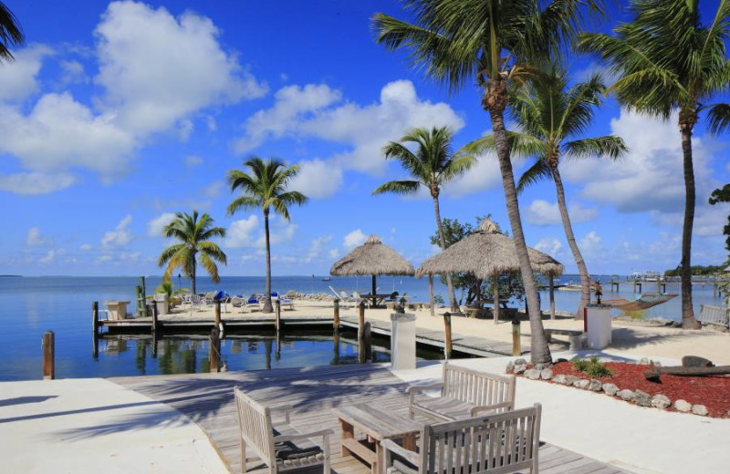 The beach at Lookout Lodge Resort.