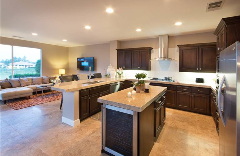 Rental kitchen at Luxury Leasing.