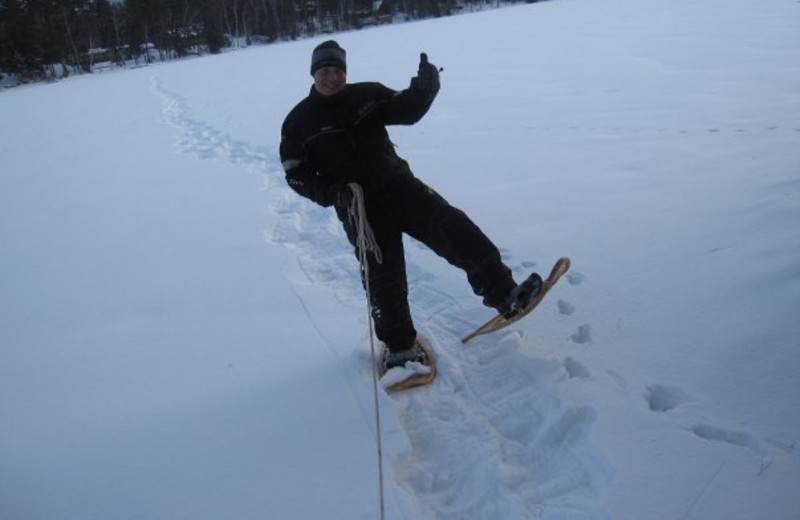 Snowshoeing at The Conger Collection.