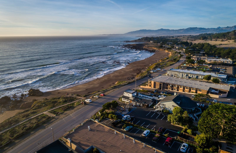 Aerial view of Moonstone Landing.