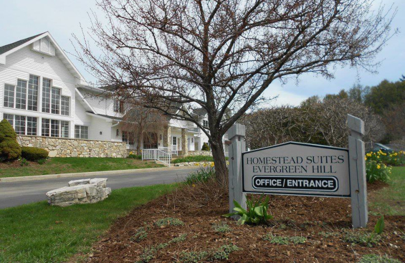 Exterior view of Homestead Suites.