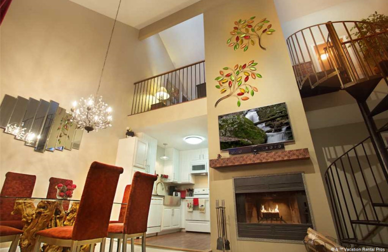 Rental living room at Vacation Rental Pros - Gatlinburg.