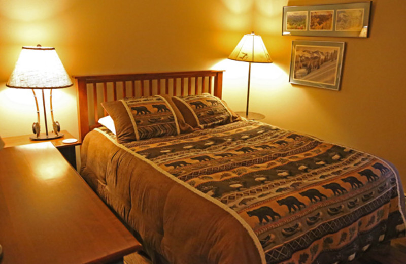 Rental bedroom at Range View Rentals.