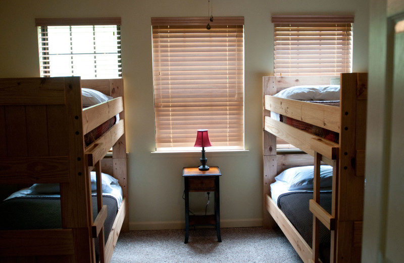 Guest bedroom at Cohutta Springs Conference Center.