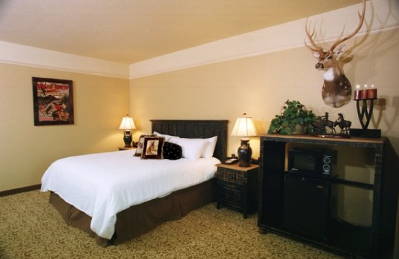 Bedroom of Gold Buckle Guest suite at The Inn at Circle T.