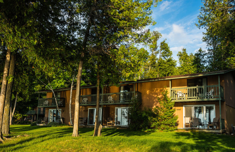 Exterior view of The Shallows Resort.